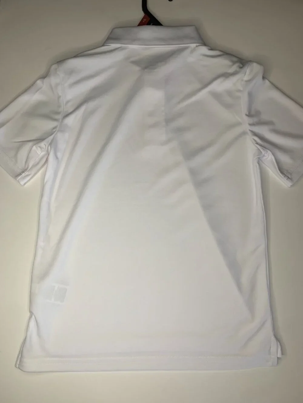 New Wonder Nation Boys School Uniform Performance Polo Shirt, White, Medium (8)